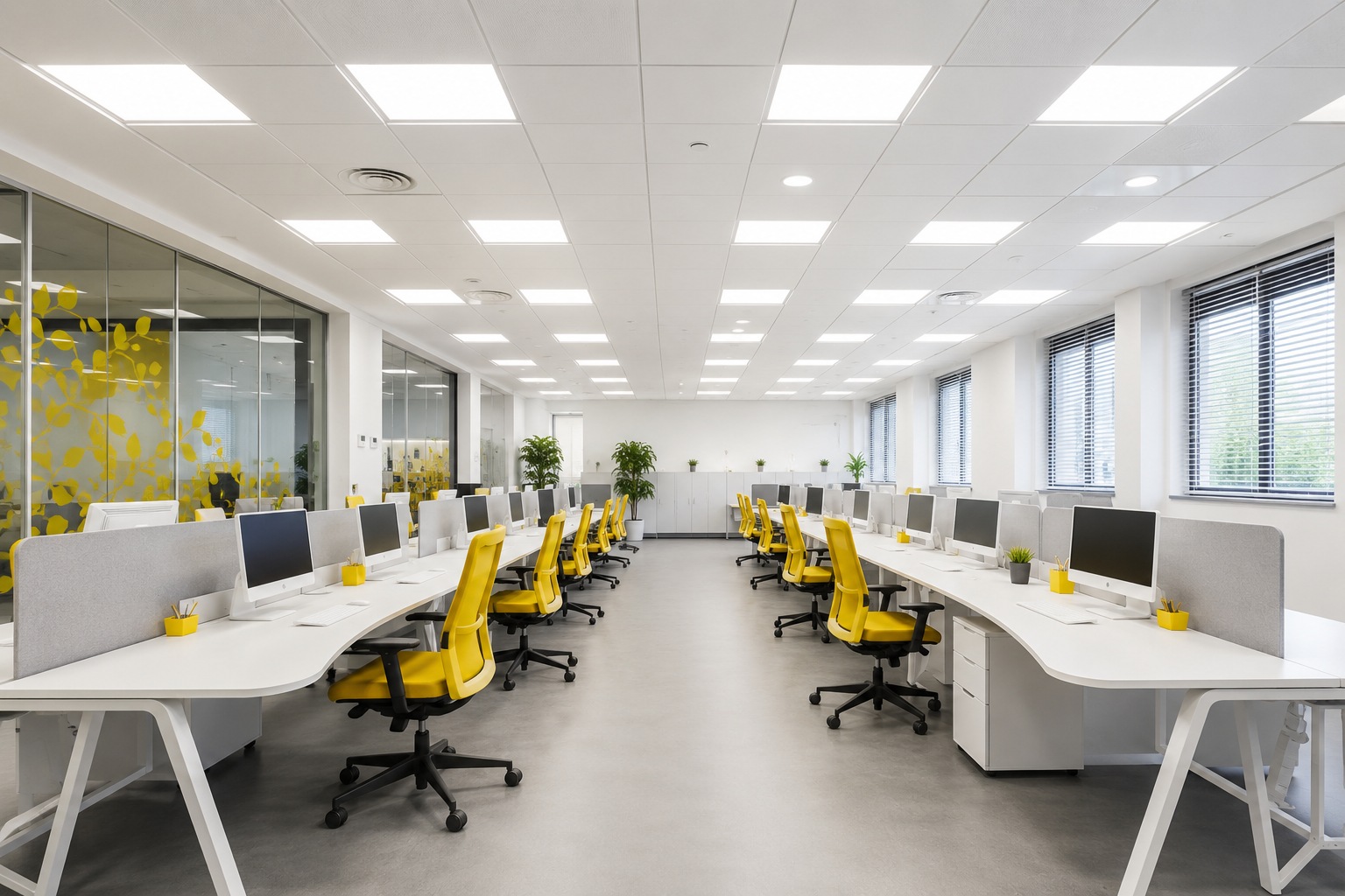 Office LED panel lighting