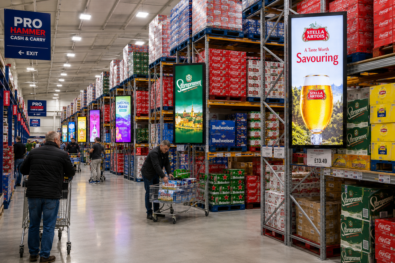 KBC Cash & Carry flagship LED install