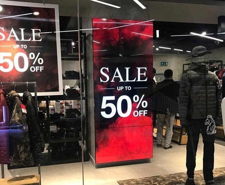 Retail LED sale display